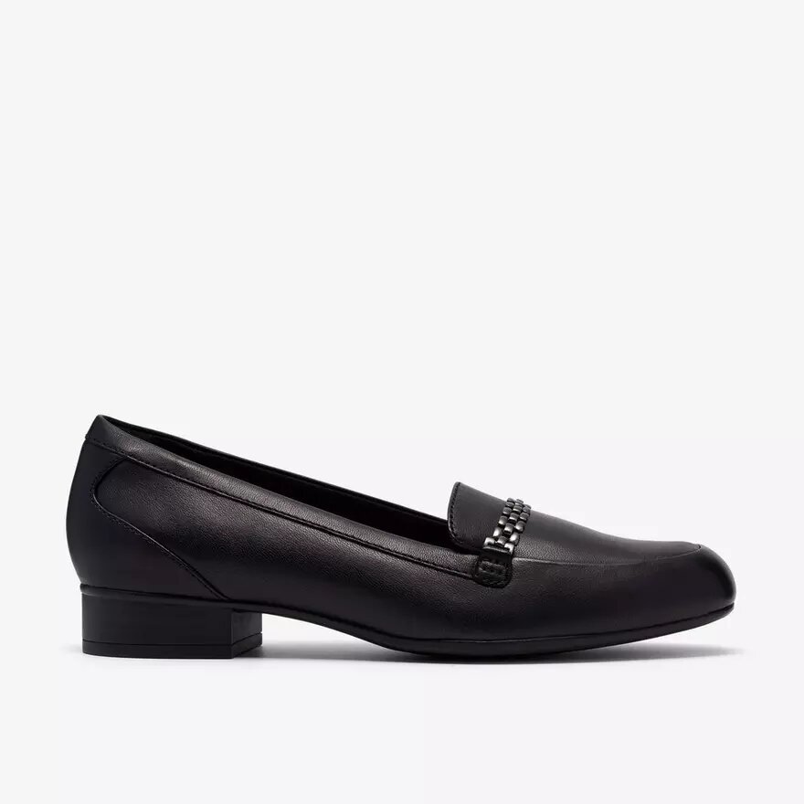 Chaussures à enfiler Juliet Mia en cuir noir pour femme Chaussures à enfiler Juliet Mia en cuir noir pour femme