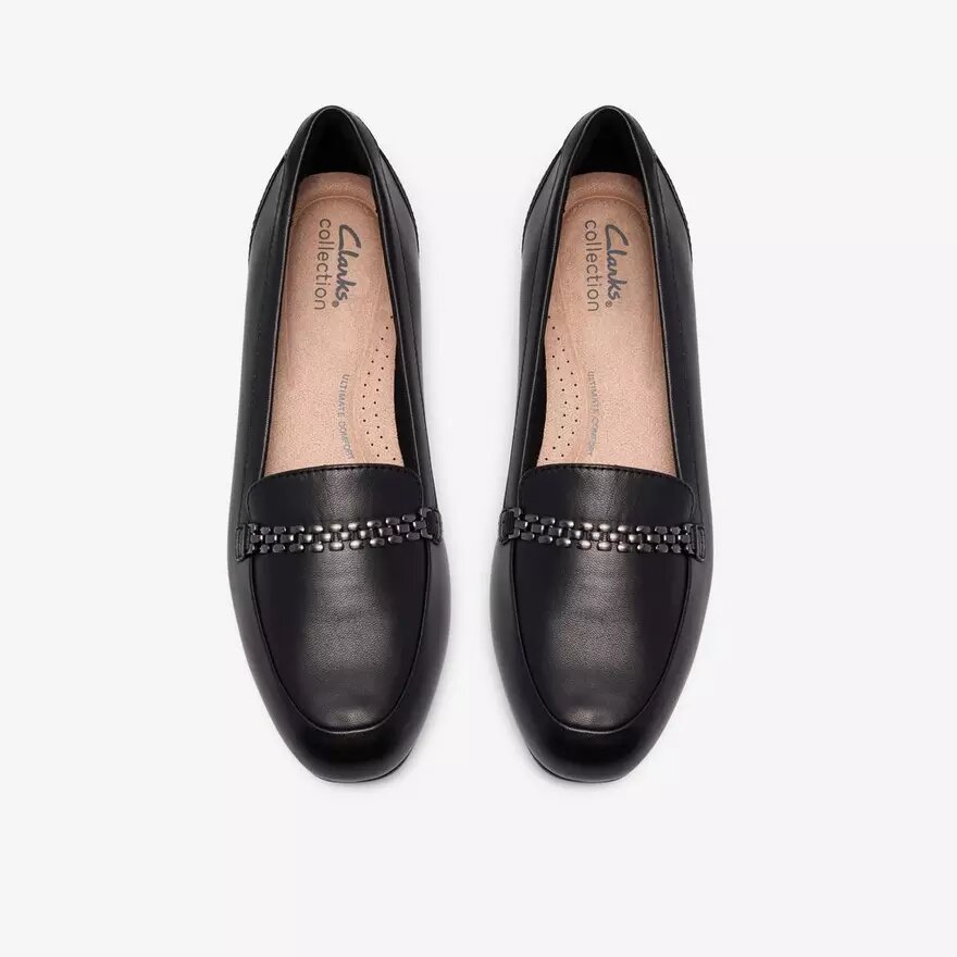 Chaussures à enfiler Juliet Mia en cuir noir pour femme Chaussures à enfiler Juliet Mia en cuir noir pour femme