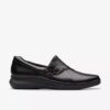 Chaussures à enfiler Lynell pour femme en cuir noir