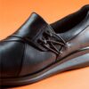 Chaussures à enfiler Lynell pour femme en cuir noir