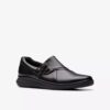 Chaussures à enfiler Lynell pour femme en cuir noir