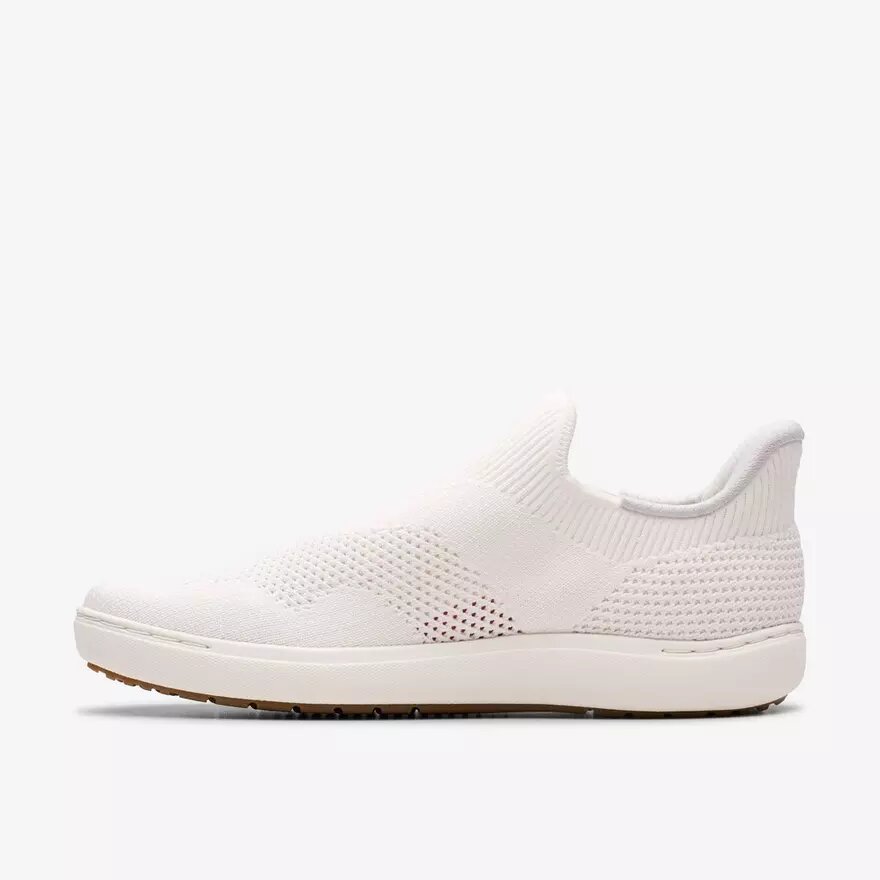 Chaussures à enfiler Nalle Step en tricot blanc pour femme Chaussures à enfiler Nalle Step en tricot blanc pour femme