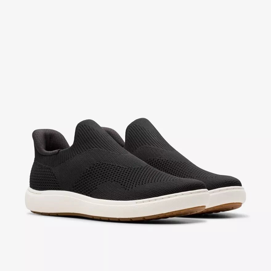 Chaussures à enfiler Nalle Step en tricot noir pour femme Chaussures à enfiler Nalle Step en tricot noir pour femme
