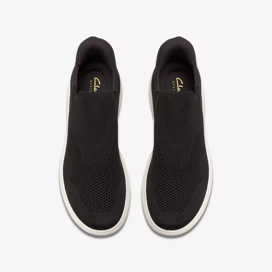 Chaussures à enfiler Nalle Step en tricot noir pour femme Chaussures à enfiler Nalle Step en tricot noir pour femme