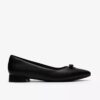 Chaussures à enfiler Natalyn Trim en cuir noir pour femme Chaussures à enfiler Natalyn Trim en cuir noir pour femme