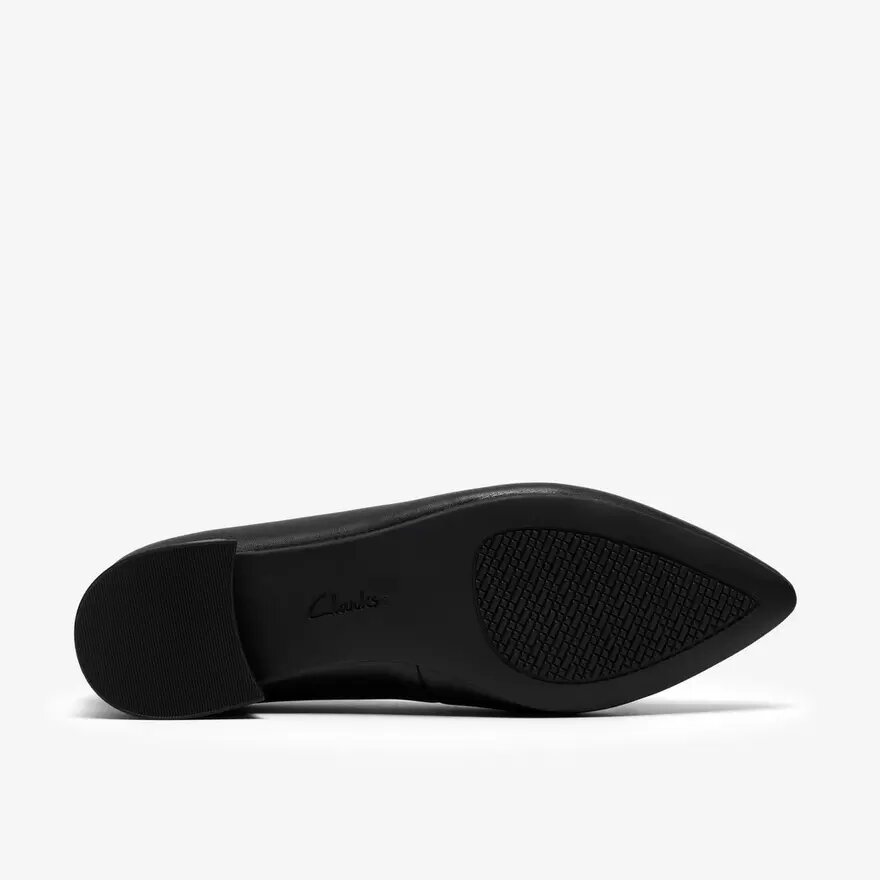 Chaussures à enfiler Natalyn Trim en cuir noir pour femme Chaussures à enfiler Natalyn Trim en cuir noir pour femme