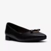 Chaussures à enfiler Natalyn Trim en cuir noir pour femme Chaussures à enfiler Natalyn Trim en cuir noir pour femme