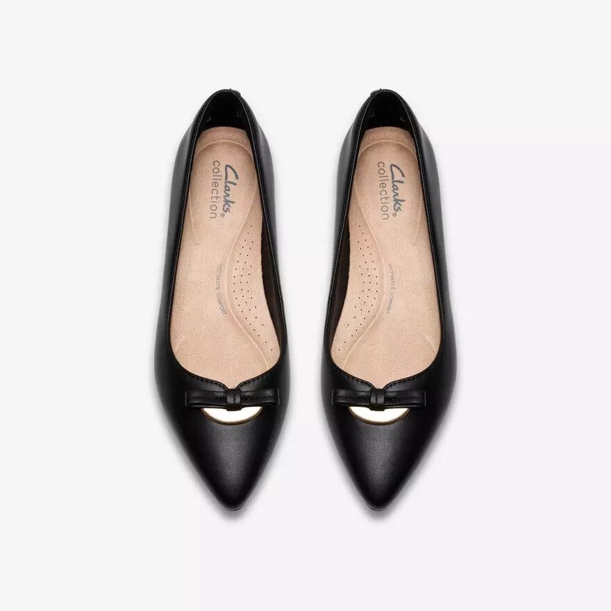 Chaussures à enfiler Natalyn Trim en cuir noir pour femme Chaussures à enfiler Natalyn Trim en cuir noir pour femme