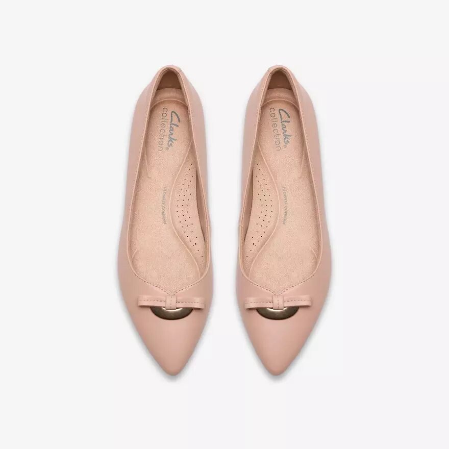 Chaussures à enfiler Natalyn Trim en cuir rose pâle pour femme Chaussures à enfiler Natalyn Trim en cuir rose pâle pour femme