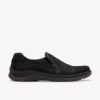 Chaussures à enfiler Orlene pour femme en cuir noir Chaussures à enfiler Orlene pour femme en cuir noir