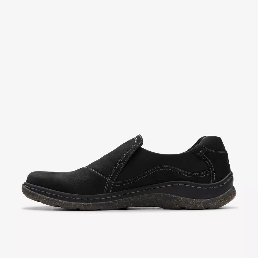 Chaussures à enfiler Orlene pour femme en cuir noir Chaussures à enfiler Orlene pour femme en cuir noir