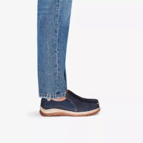 Chaussures à enfiler Orlene Slip pour femme, en nubuck bleu marine Chaussures à enfiler Orlene Slip pour femme, en nubuck bleu marine