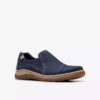 Chaussures à enfiler Orlene Slip pour femme, en nubuck bleu marine