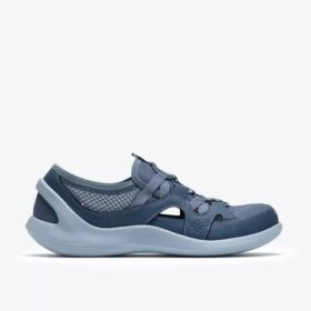 Chaussures à enfiler Solevana Step bleu-gris pour femme Chaussures à enfiler Solevana Step bleu-gris pour femme