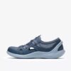 Chaussures à enfiler Solevana Step bleu-gris pour femme