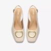 Chaussures Fernie Sling en cuir crème pour femme Chaussures Fernie Sling en cuir crème pour femme