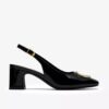 Chaussures Fernie Sling en cuir verni noir pour femme Chaussures Fernie Sling en cuir verni noir pour femme