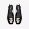 Chaussures Fernie Sling en cuir verni noir pour femme Chaussures Fernie Sling en cuir verni noir pour femme