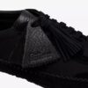 Chaussures à lacets Tor Low en daim noir pour femme