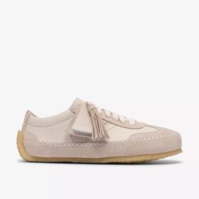 Chaussures à lacets Tor Low pour femme en daim blanc cassé