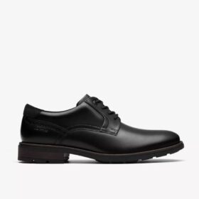 Chaussures lisses noires Emmet pour homme