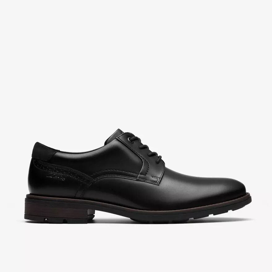 Chaussures lisses noires Emmet pour homme Chaussures lisses noires Emmet pour homme