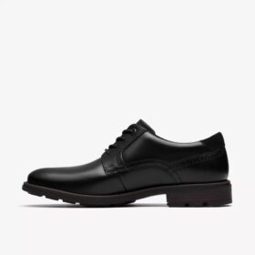 Chaussures lisses noires Emmet pour homme