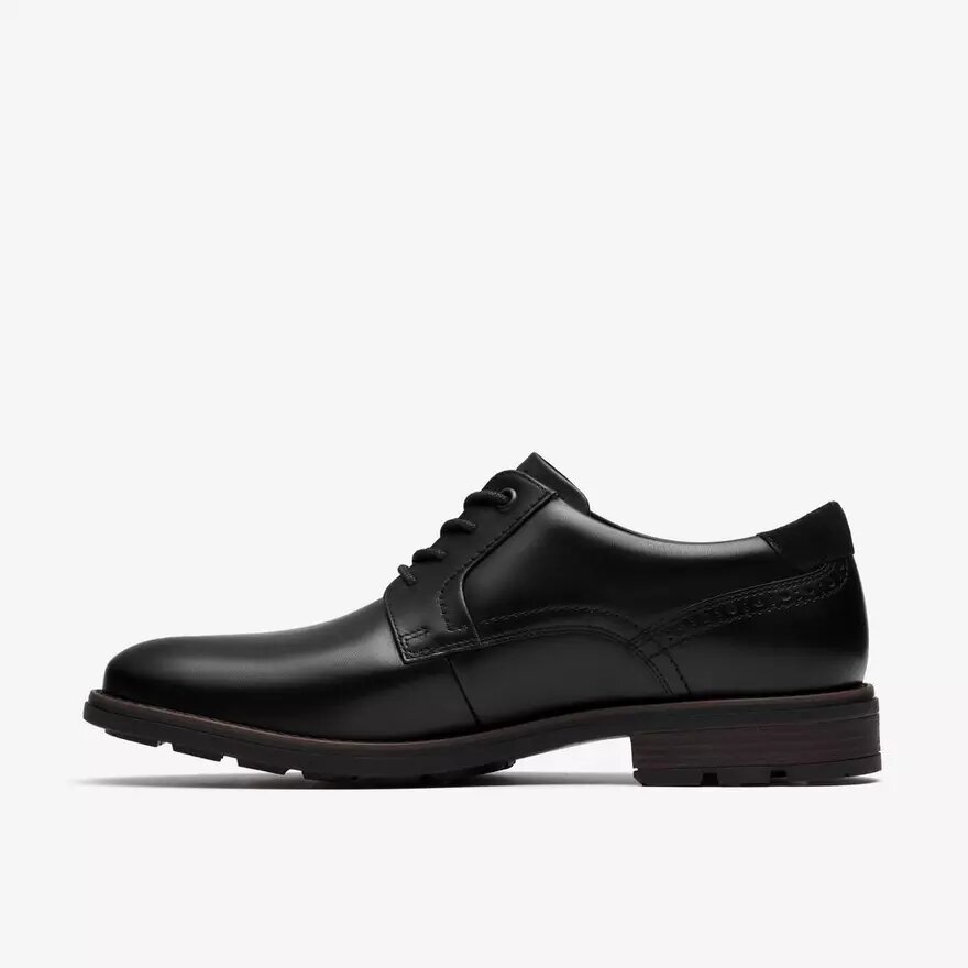 Chaussures lisses noires Emmet pour homme Chaussures lisses noires Emmet pour homme