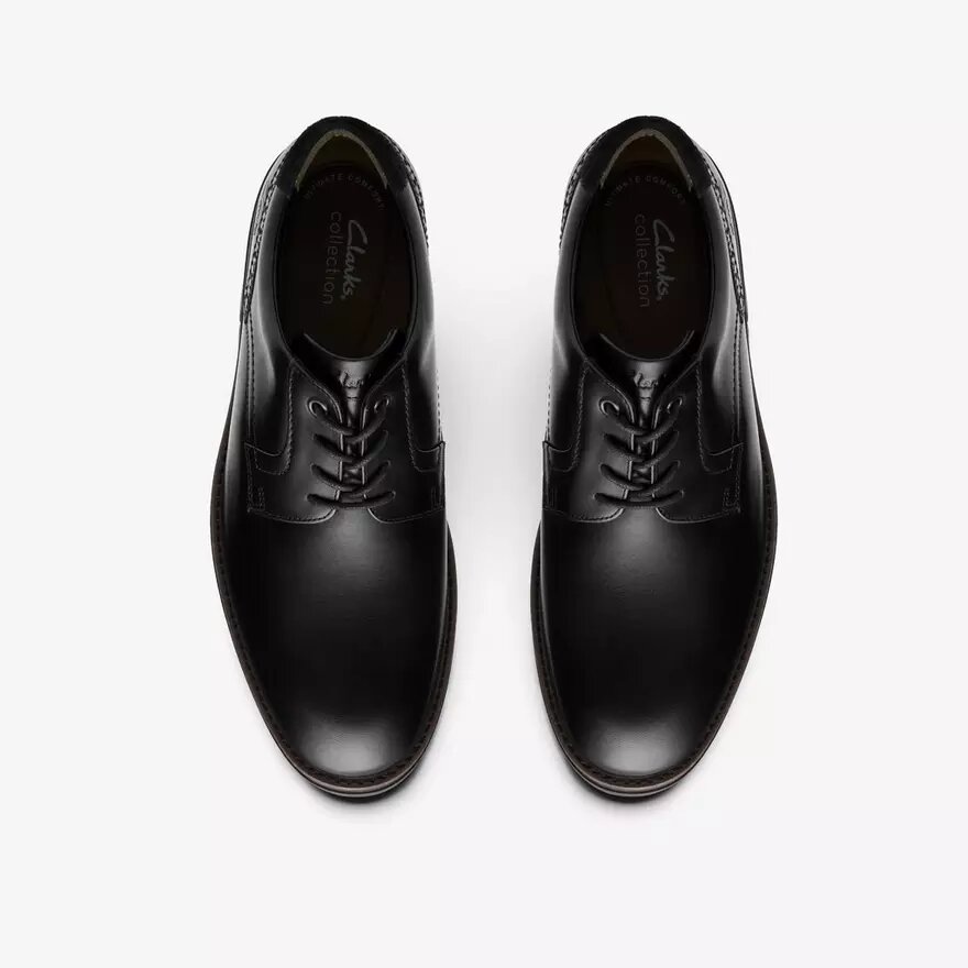 Chaussures lisses noires Emmet pour homme Chaussures lisses noires Emmet pour homme
