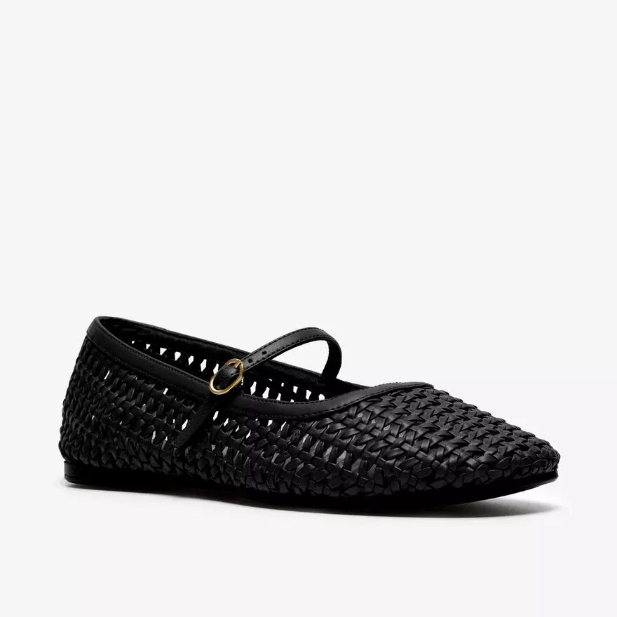 Chaussures Livia Sky noires tissées pour femme Chaussures Livia Sky noires tissées pour femme