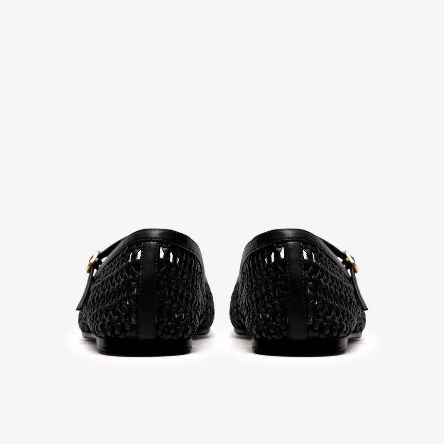 Chaussures Livia Sky noires tissées pour femme Chaussures Livia Sky noires tissées pour femme