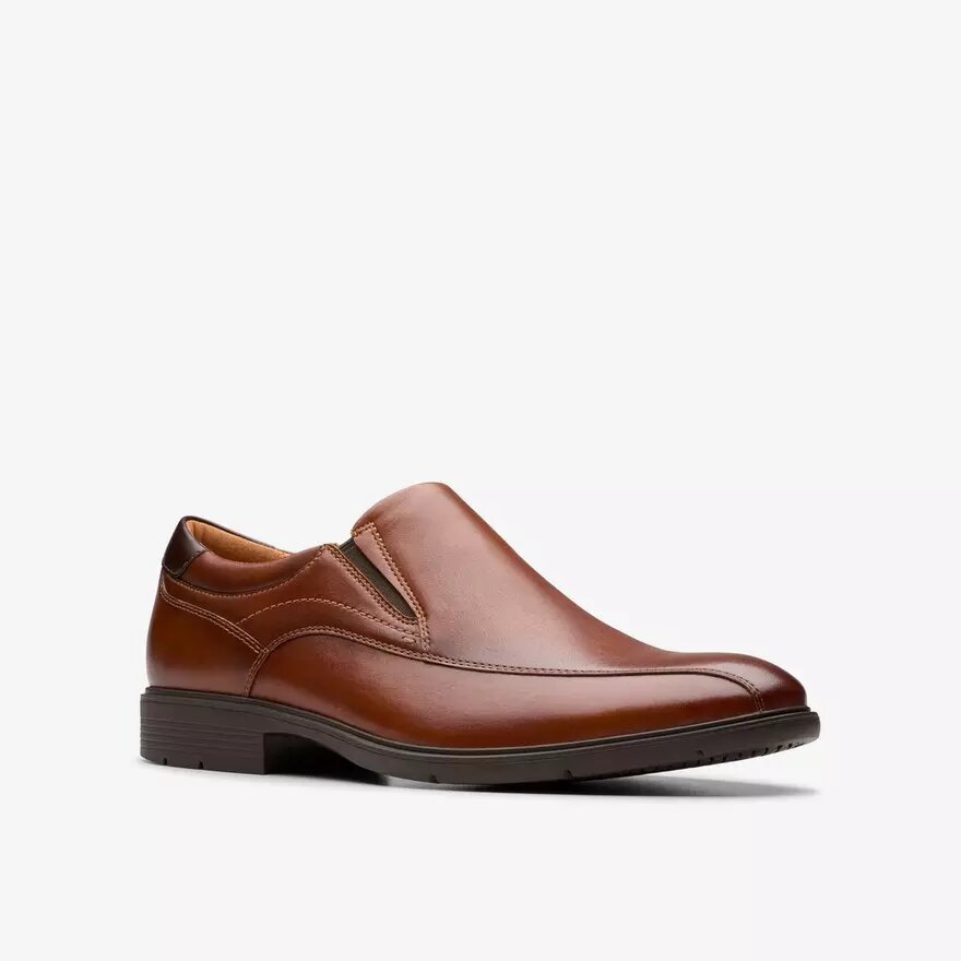 Chaussures pour homme Eldredge Step en cuir brun foncé Chaussures pour homme Eldredge Step en cuir brun foncé