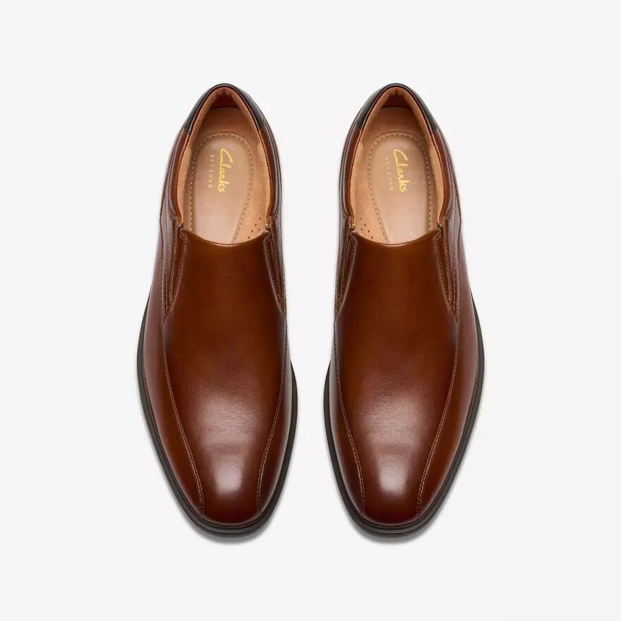 Chaussures pour homme Eldredge Step en cuir brun foncé Chaussures pour homme Eldredge Step en cuir brun foncé