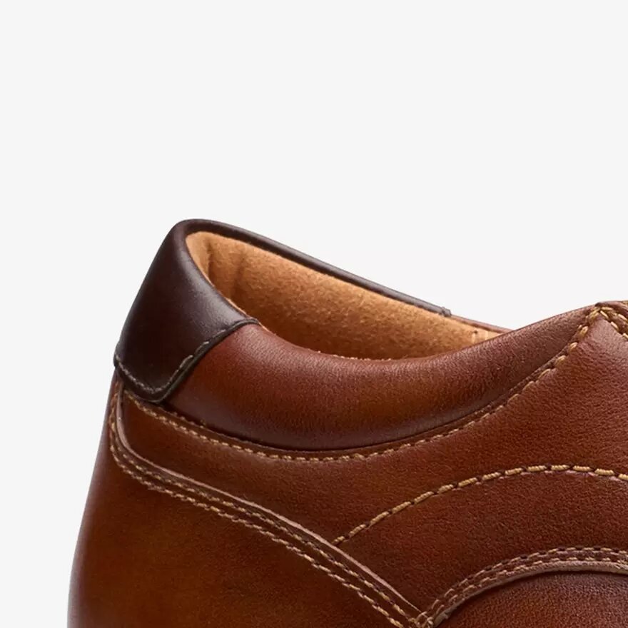Chaussures pour homme Eldredge Step en cuir brun foncé Chaussures pour homme Eldredge Step en cuir brun foncé