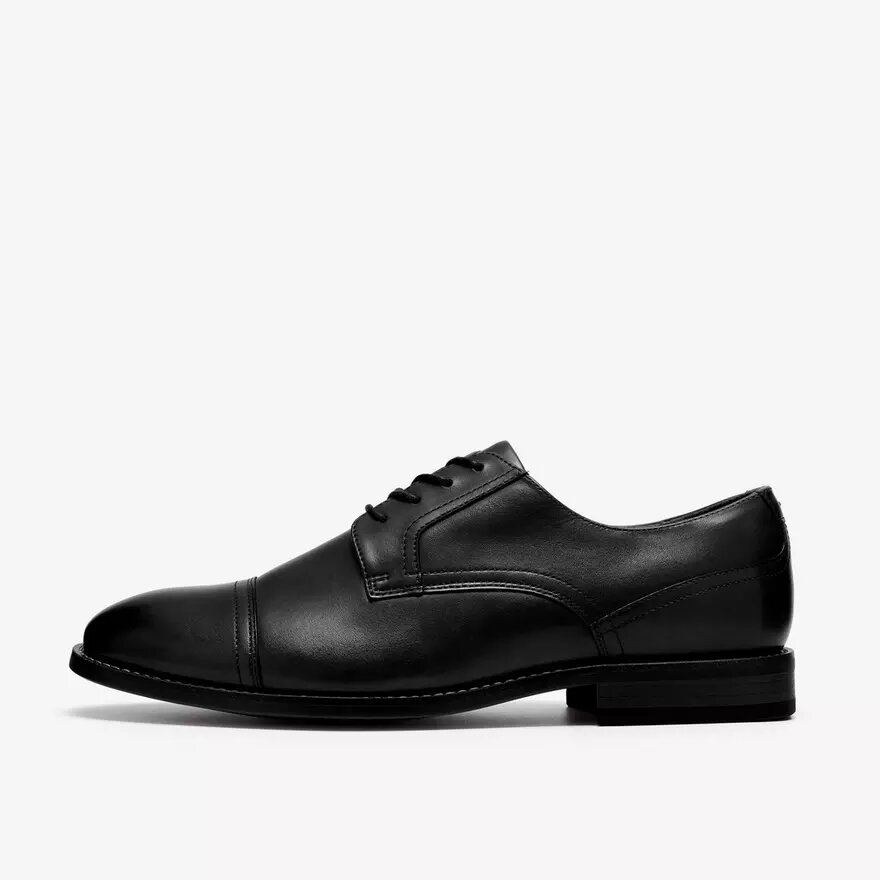 Chaussures Richelieu Bowburn Cap en cuir noir pour homme Chaussures Richelieu Bowburn Cap en cuir noir pour homme