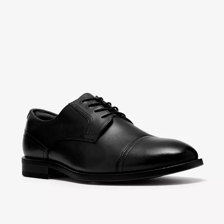 Chaussures Richelieu Bowburn Cap en cuir noir pour homme Chaussures Richelieu Bowburn Cap en cuir noir pour homme
