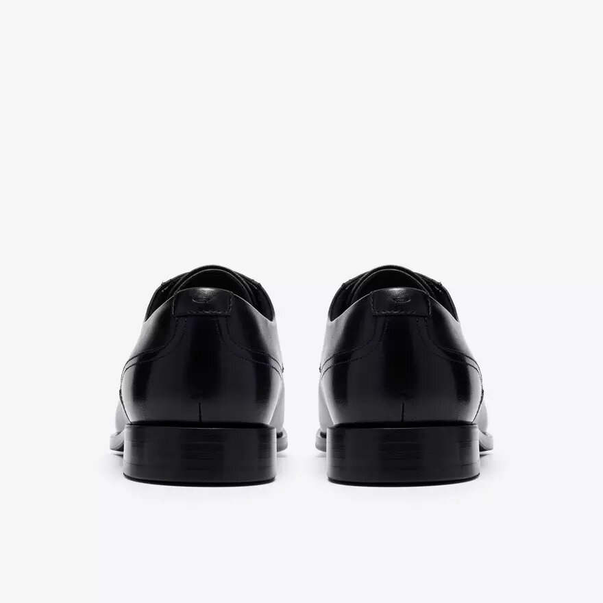 Chaussures Richelieu Bowburn Cap en cuir noir pour homme Chaussures Richelieu Bowburn Cap en cuir noir pour homme