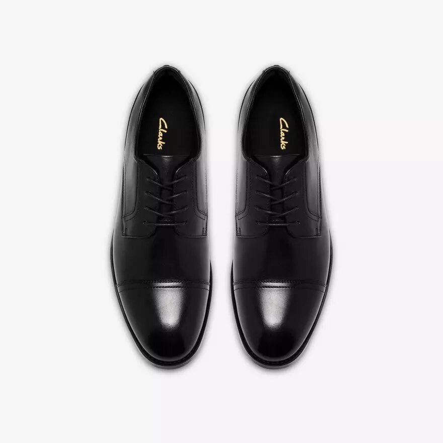 Chaussures Richelieu Bowburn Cap en cuir noir pour homme Chaussures Richelieu Bowburn Cap en cuir noir pour homme