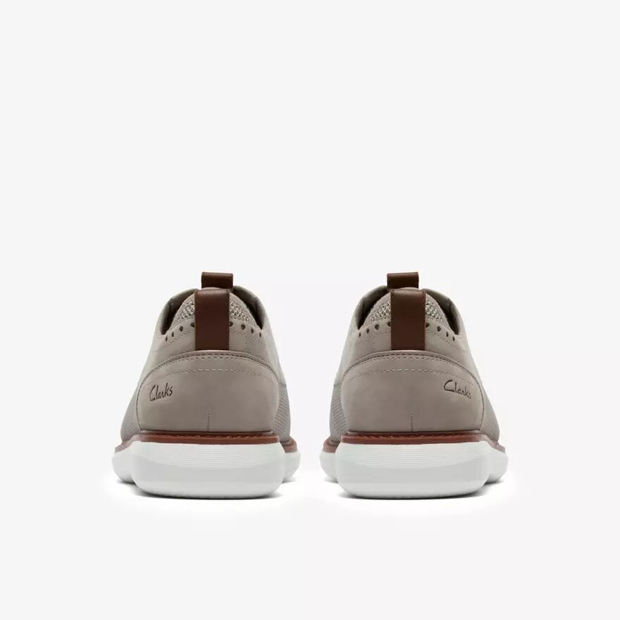 Chaussures Richelieu Brantin pour homme, en tricot gris uni Chaussures Richelieu Brantin pour homme, en tricot gris uni