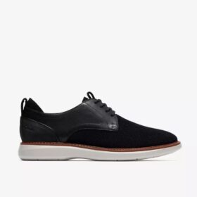 Chaussures Richelieu Brantin pour homme, en tricot noir uni