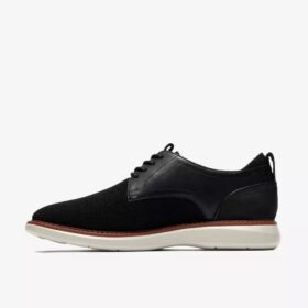 Chaussures Richelieu Brantin pour homme, en tricot noir uni