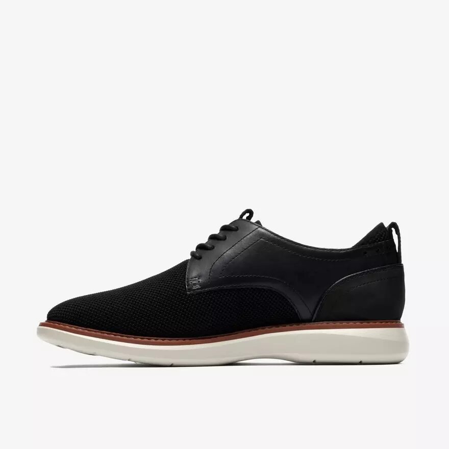 Chaussures Richelieu Brantin pour homme, en tricot noir uni Chaussures Richelieu Brantin pour homme, en tricot noir uni