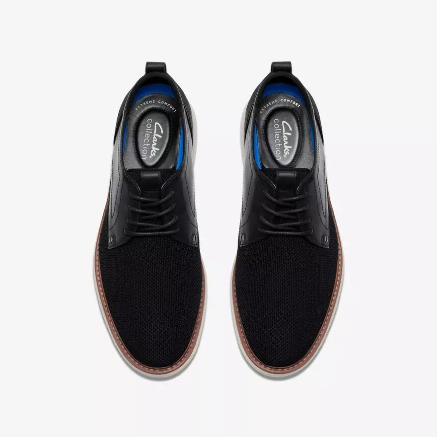 Chaussures Richelieu Brantin pour homme, en tricot noir uni Chaussures Richelieu Brantin pour homme, en tricot noir uni