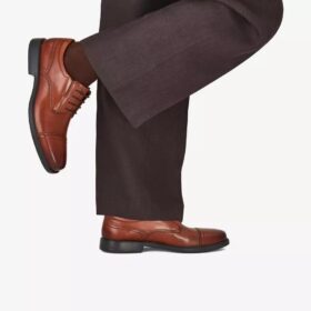 Chaussures Richelieu Dresslite Cap en cuir beige pour homme