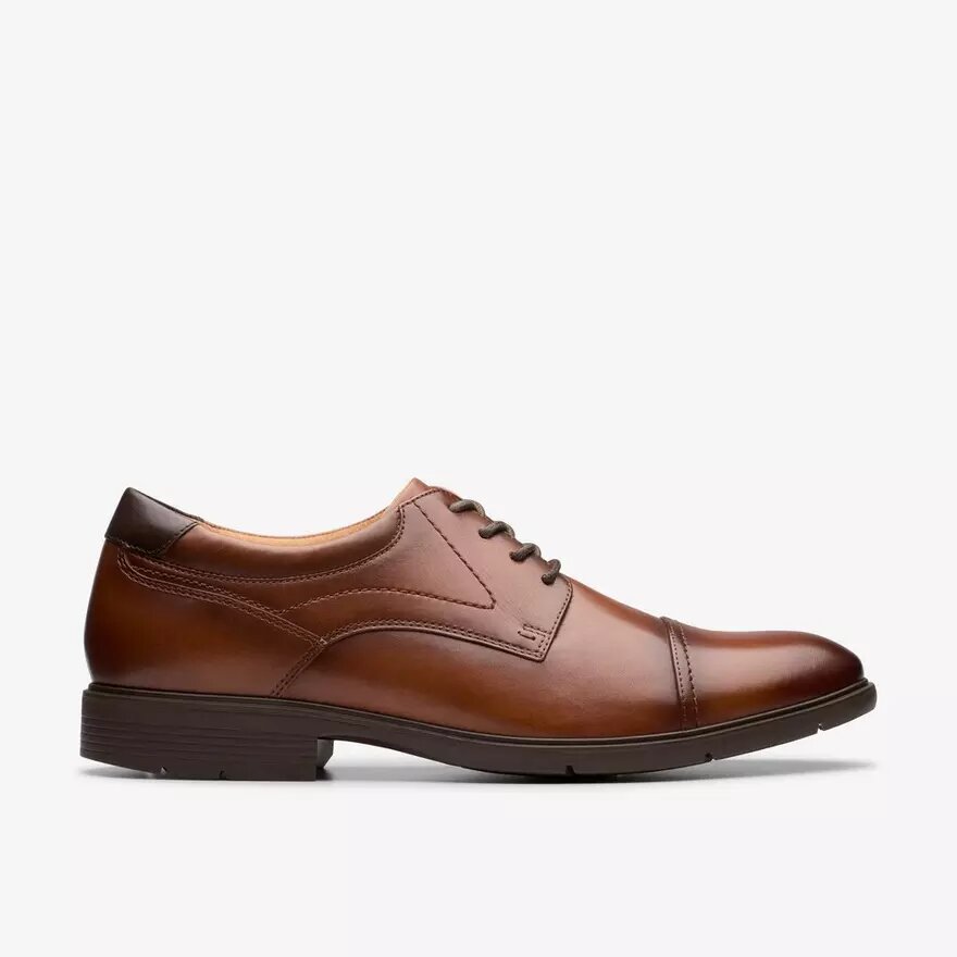 Chaussures Richelieu Eldredge Cap en cuir beige foncé pour homme | Clark’s Chaussures Richelieu Eldredge Cap en cuir beige foncé pour homme | Clark’s