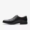 Chaussures Richelieu Eldredge Cap en cuir noir pour homme | Clark&rsquo;s