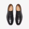 Chaussures Richelieu Eldredge Cap en cuir noir pour homme | Clark&rsquo;s