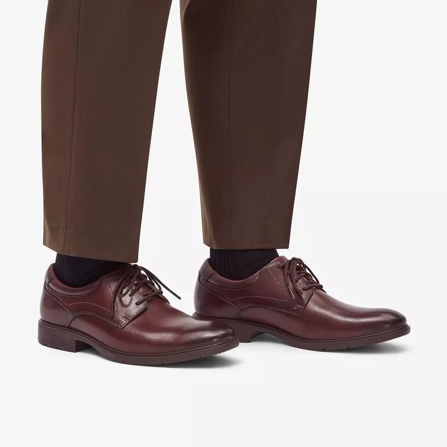 Chaussures Richelieu Eldredge pour homme en cuir lisse marron foncé | Clark’s Chaussures Richelieu Eldredge pour homme en cuir lisse marron foncé | Clark’s