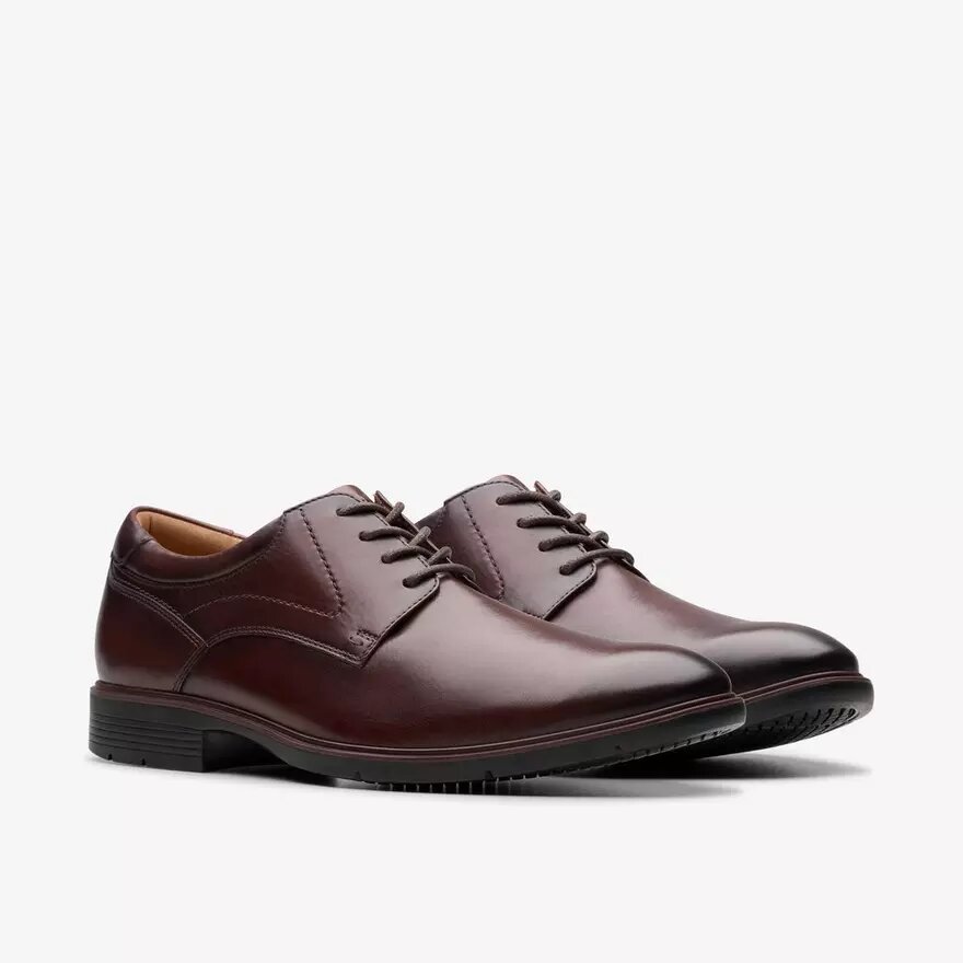 Chaussures Richelieu Eldredge pour homme en cuir lisse marron foncé | Clark’s Chaussures Richelieu Eldredge pour homme en cuir lisse marron foncé | Clark’s