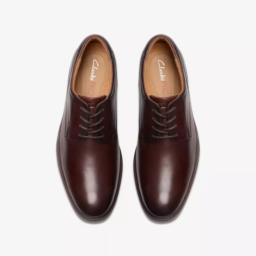 Chaussures Richelieu Eldredge pour homme en cuir lisse marron foncé | Clark’s Chaussures Richelieu Eldredge pour homme en cuir lisse marron foncé | Clark’s